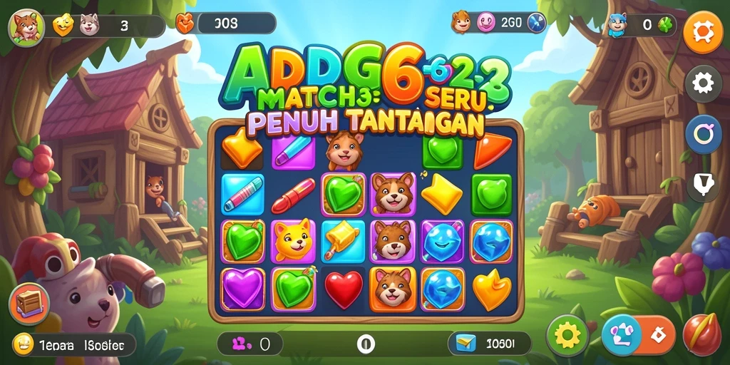 Tampilan gameplay ADG62 yang seru dan penuh warna.