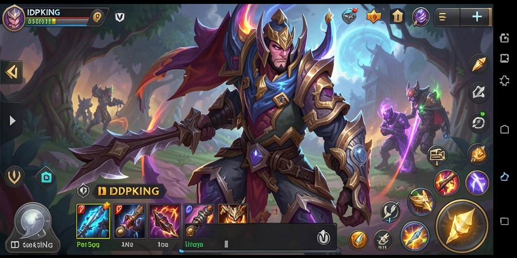 Tangkapan layar utama IDPKING menampilkan aksi pertarungan yang mengesankan dalam gameplay ARPG.